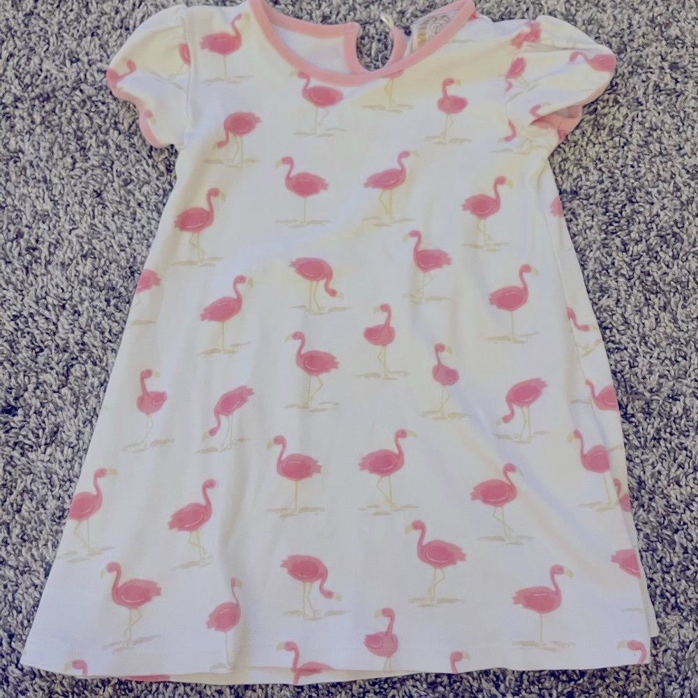 The Beaufort Bonnet Company Flamingo Print Polly Play Dress